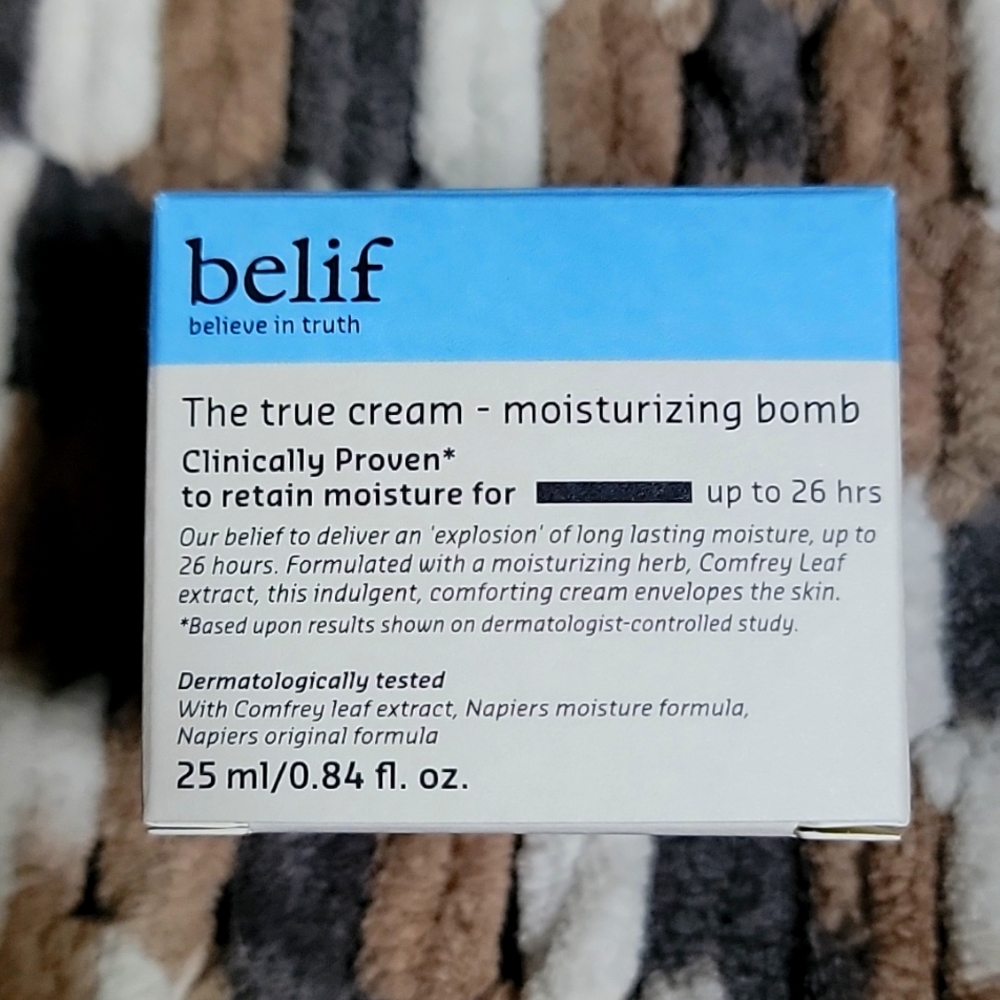 belief The true cream - moisturizing bomb 25ml/.84oz *NEW IN BOX*